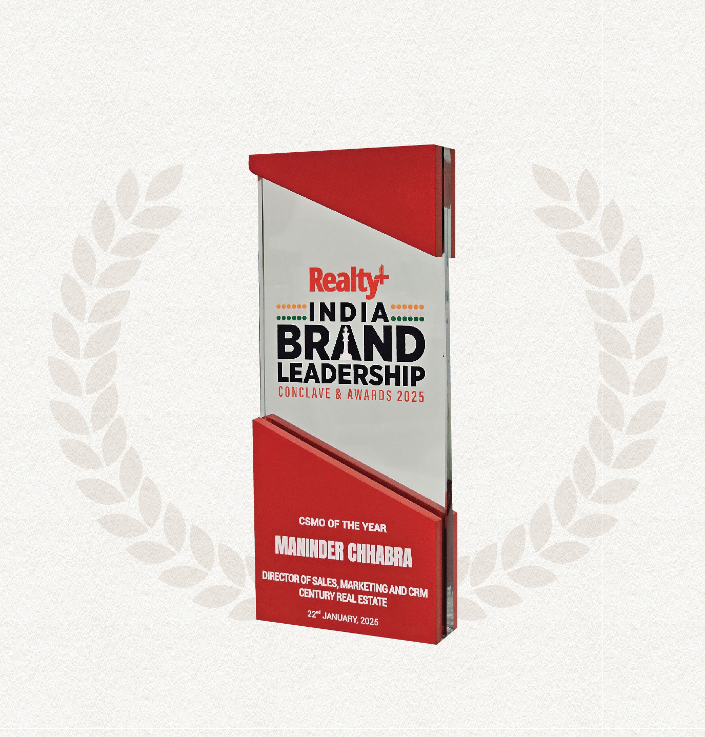 Mani Chhabra, Director- SMC, has been Awarded Chief Sales & Marketing Officer (CSMO) of the Year at Realty+ India Brand Leadership Conclave & Awards 2025